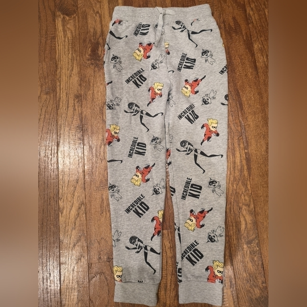 DImisne Pixar Incredibles Sweatpants Incredible Kid Jogger Pants Gray Kids Sz L